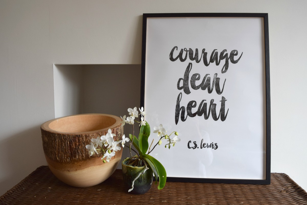 Courage, dear heart quote