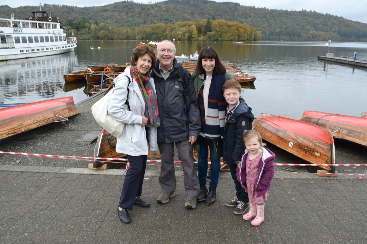 Family on hols in Bowness