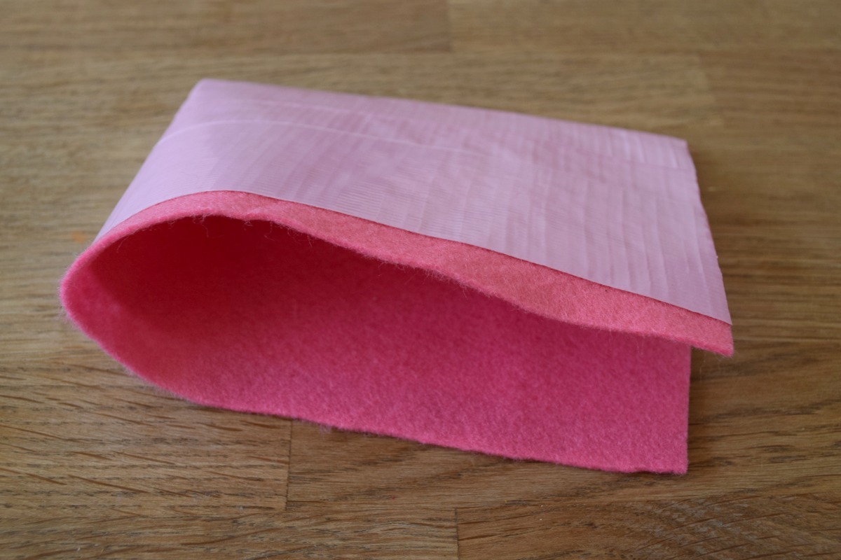 Tape purse pink