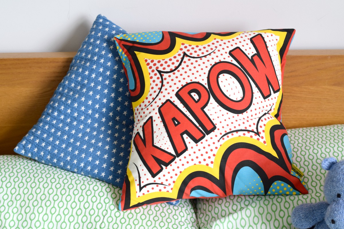 Kapow cushion from Coconutgrass