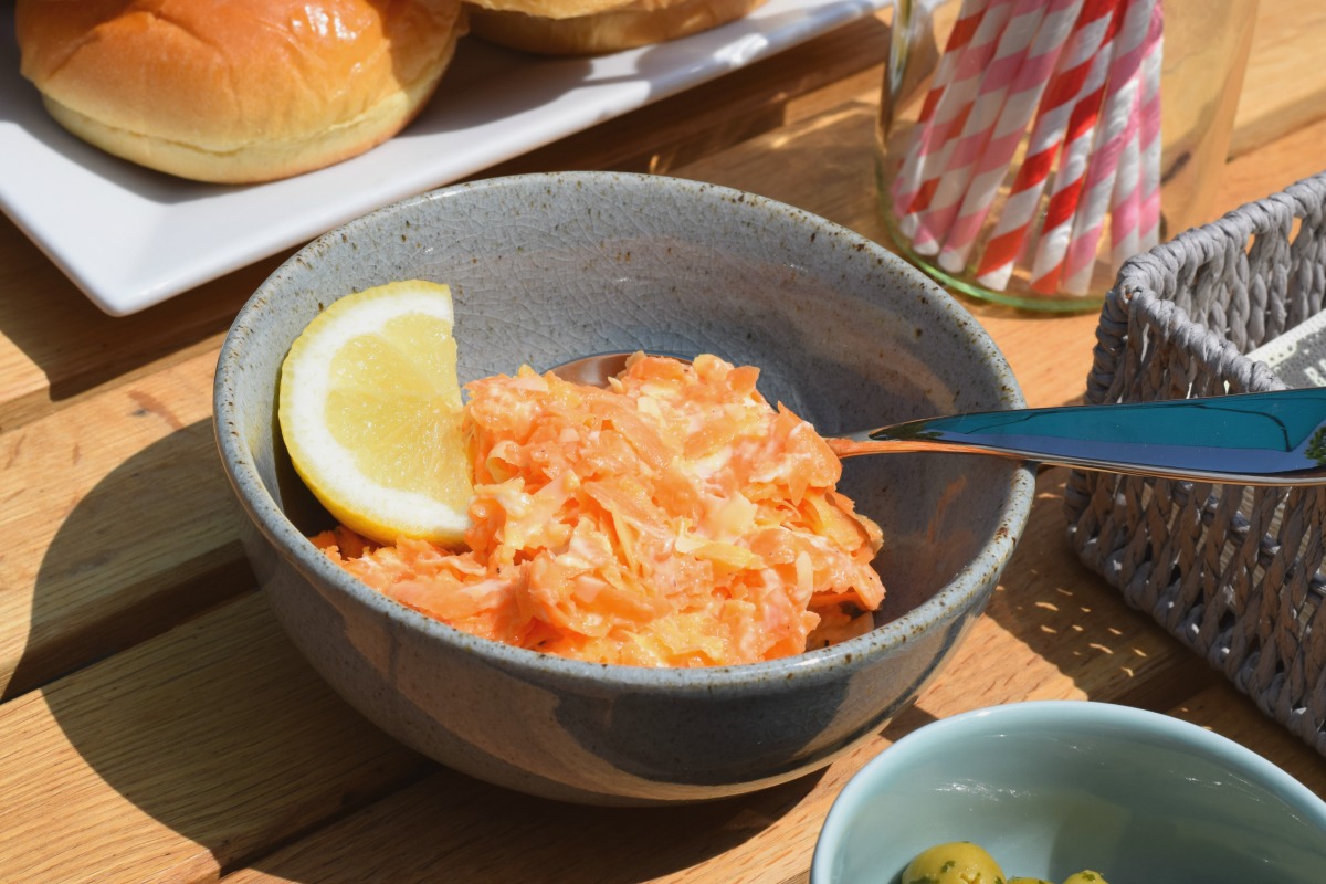 Carrot and apple coleslaw