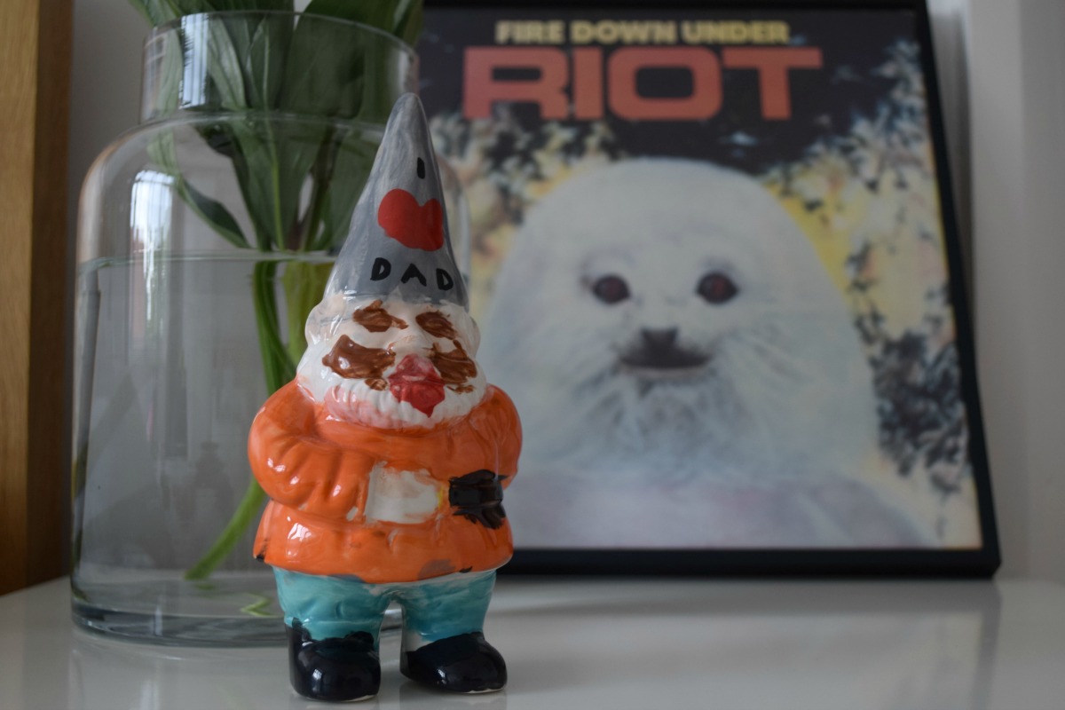 Dad gnome and Riot poster