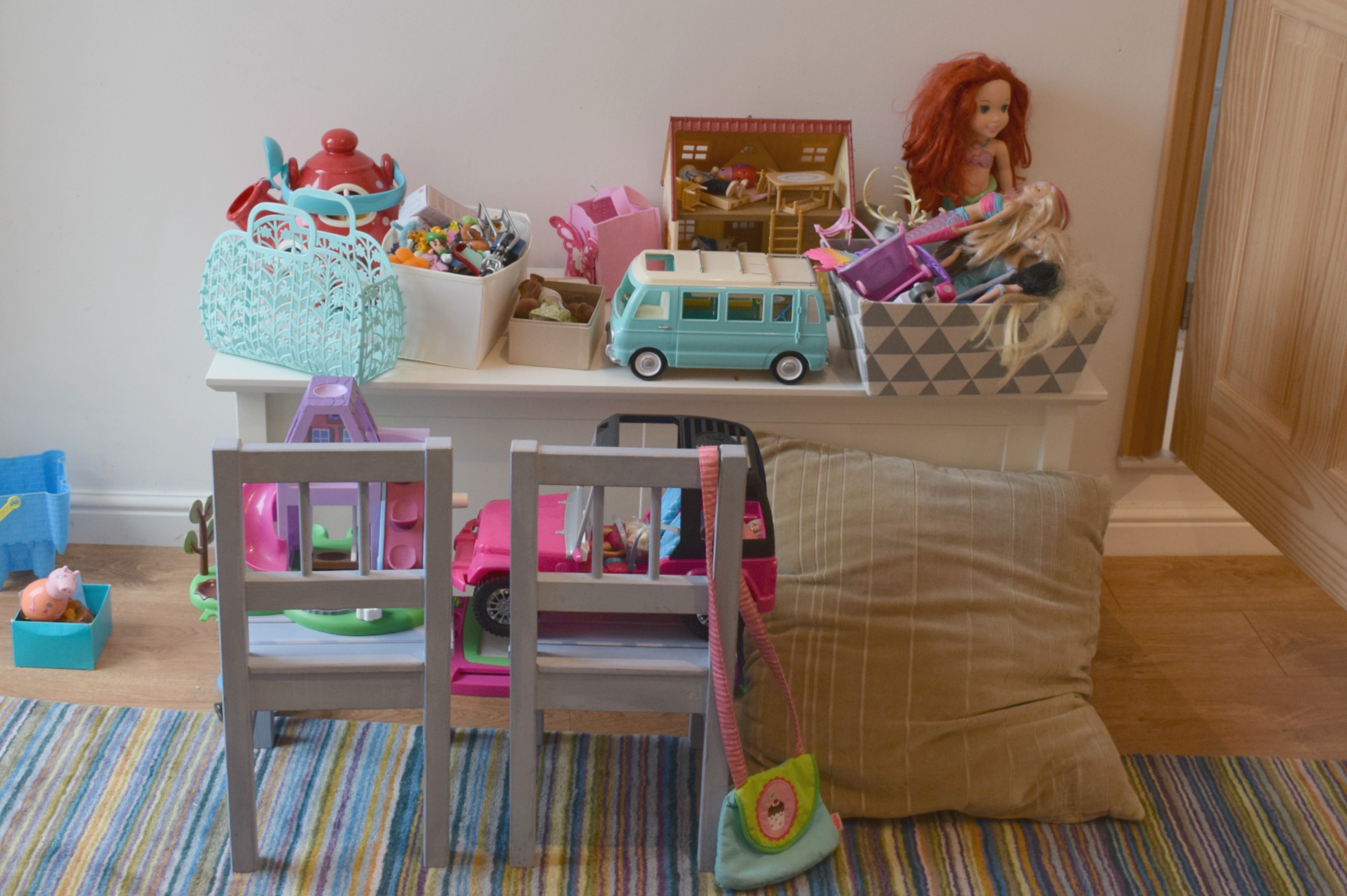 Close up of toys in playroom