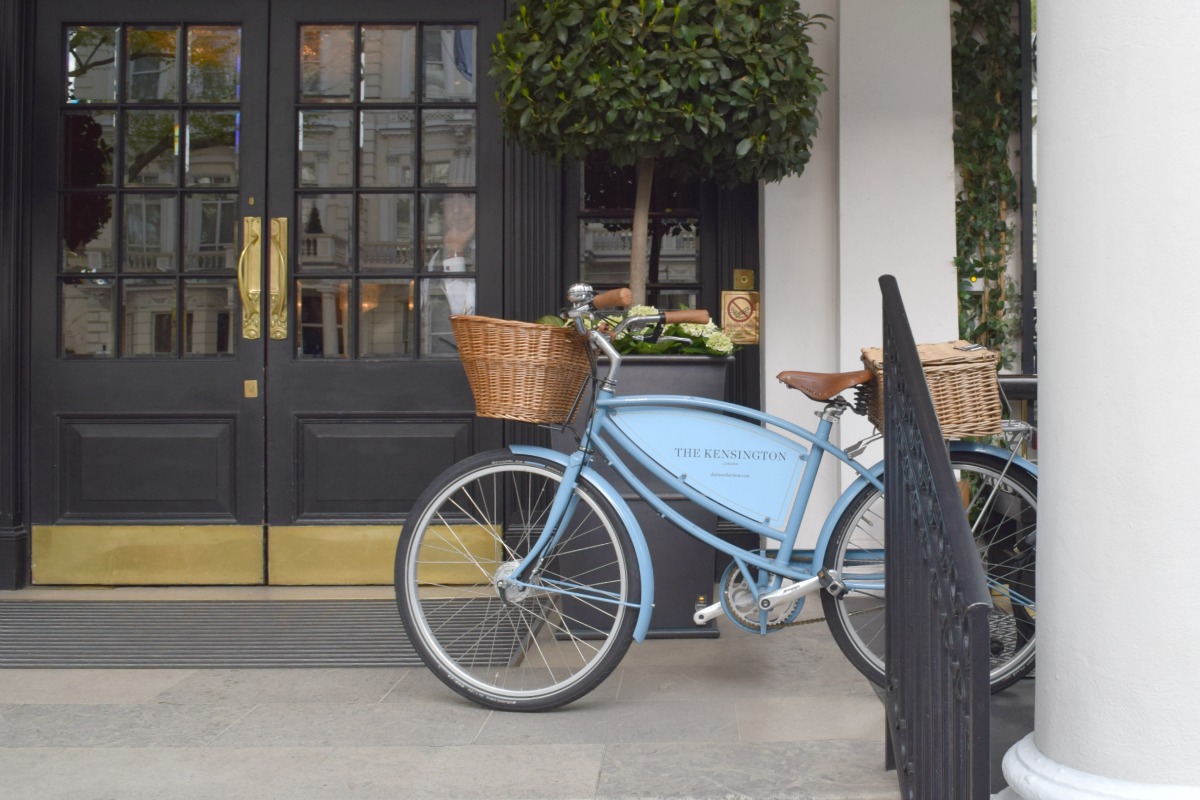 Bike outside The Kensington, London