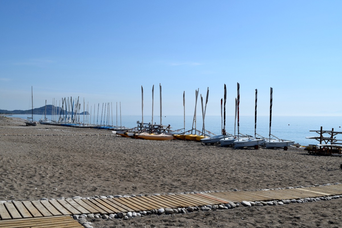 The waterfront at Levante Beach