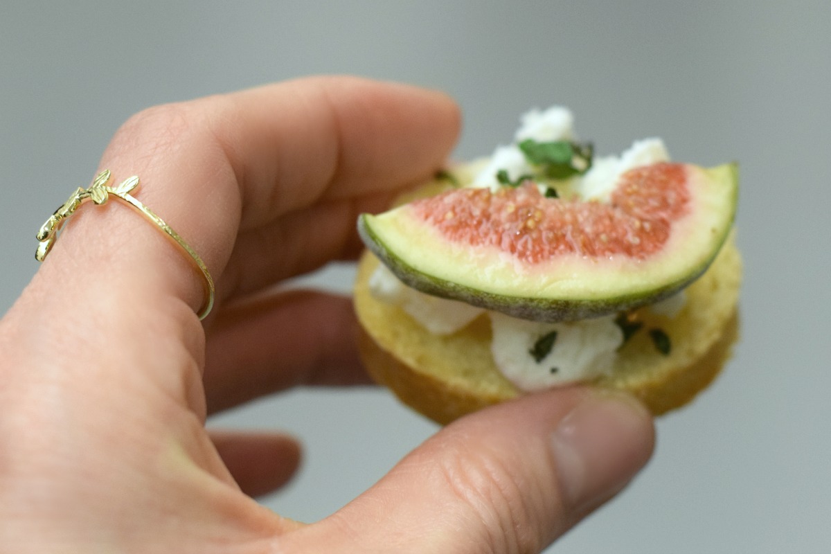Fig canape at The Hepworth Cafe Wakefield Rainbeaubelle.com